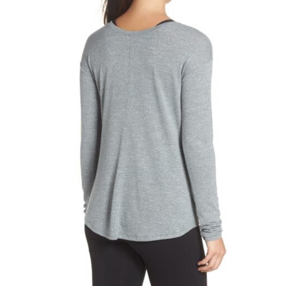 Zella Grey Reversible Ruffled Tee - Picture 3 of 4